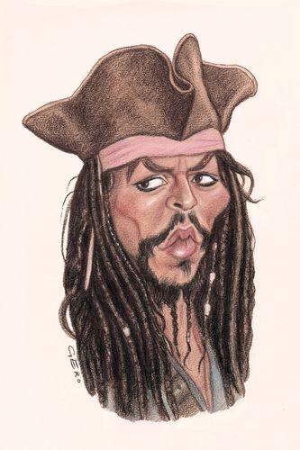 عکس های johnny depp جانی دپ-کاریکاتور بازیگران