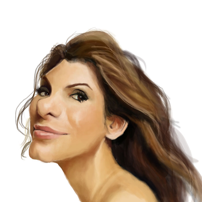 کاریکاتورهای بامزه-عکس ساندرا بولاک sandra bullock