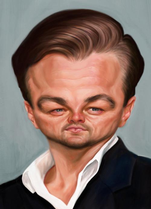 کاریکاتورهای بامزه-عکس لئوناردو دی کاپری leonardo diCaprio