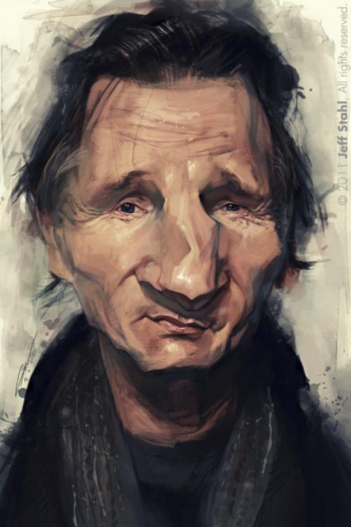 کاریکاتورهای قشنگ وخنده دار-عکس لیام نسون liam neeson