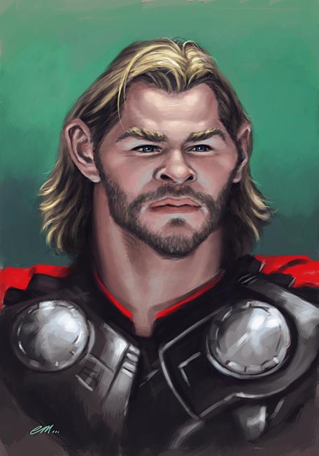 عکس و کاریکاتور های بامزه از كريس همسورث chris hemsworth
