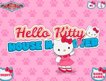 دانلود بازی سلام کیتی در خانه شلوغ hello kitty house makeover