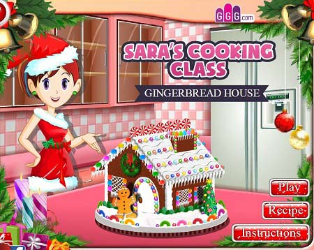 دانلود بازی آشپزی آنلاین کلاس سارا خانه زنجبیلی Gingerbread house