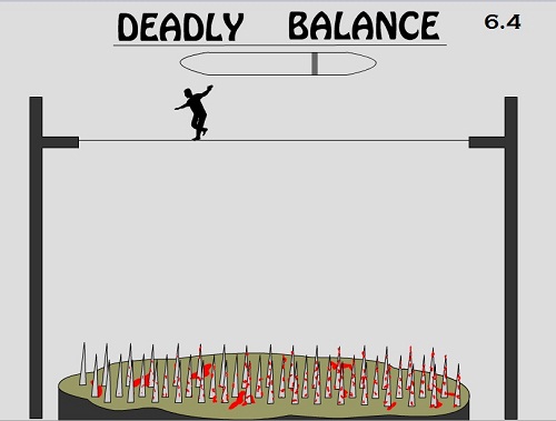 دانلود بازی فلش آنلاین راه رفتن روی طناب deadly balance 