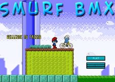 بازی مرحله ای اسمورفی ها smurf bmx