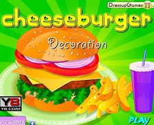 بازی تزیین ساندویچ چیز برگر cheesburger decoration