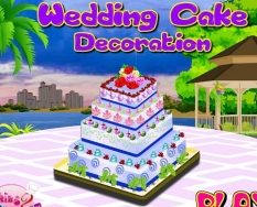 دانلود بازی دخترانه تزیین کیک عروسی wedding cake decoration آنلاین