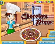 دانلود بازی کلاس آشپزی سارا پیتزا شکلاتی chocolate pizza