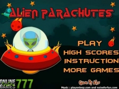 بازی آنلاین سرگرم کننده ودوست داشتنی چترنجات بیگانگان alien parachute با دانلود