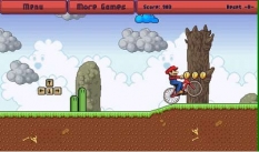 دانلود بازی آنلاین ماریو و دوچرخه mario BMX