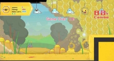 دانلود بازی آنلاین وبامزه وسرگرم کننده زنبورهای عسل خشمگین angry bees