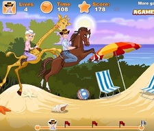 دانلود بازی فلش آنلاین دخترانه مرحله ای سرگرم کننده -Animal Dash